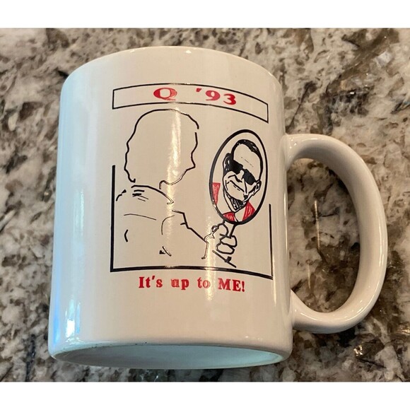 Vintage Knights Of Quality George Bush 1993 It’s Up To Me Coffee Mug Rare Minty - Picture 3 of 4